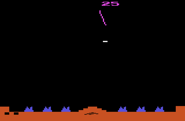 Missile Command screenshot 3 for Atari 2600